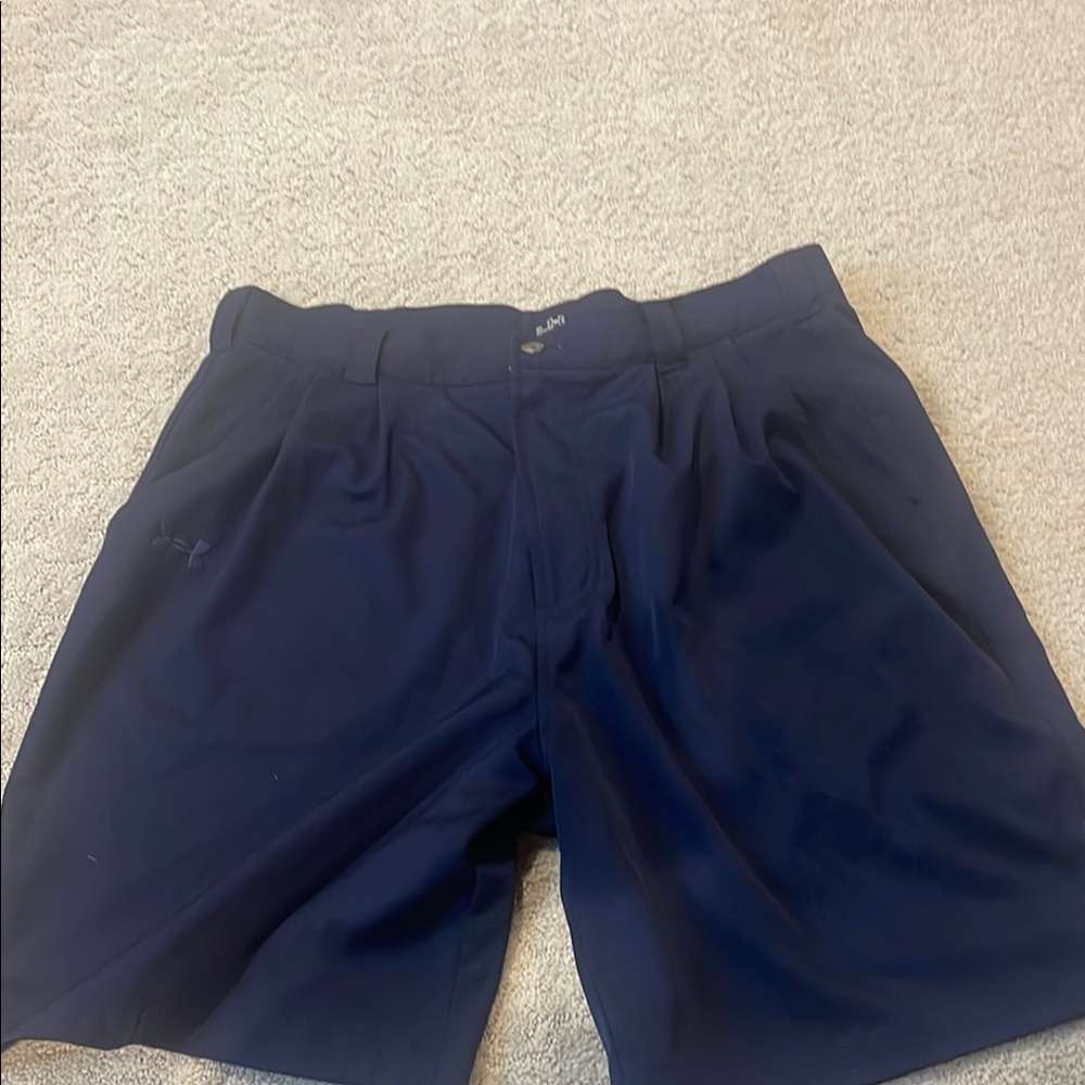 Under Armour Blue Athletic Shorts with Elastic Waistband